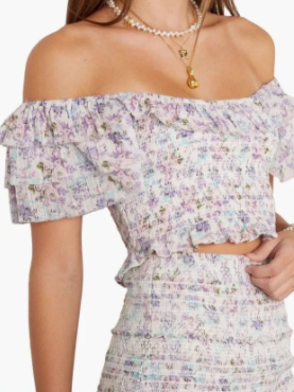 LoveShackFancy Wallace Crop Top and Skirt Set
